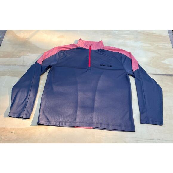 Body Glove Men's Gray Polyester Quarter Zip Long Sleeve Sweatshirt, Size S‎ - Picture 2 of 8